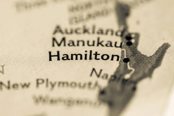 Hamilton, New Zealand on the map