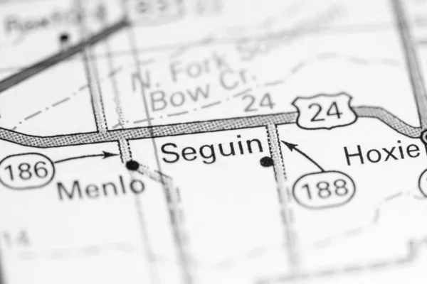 Sguin Kansas Usa Map — Stock Photo, Image