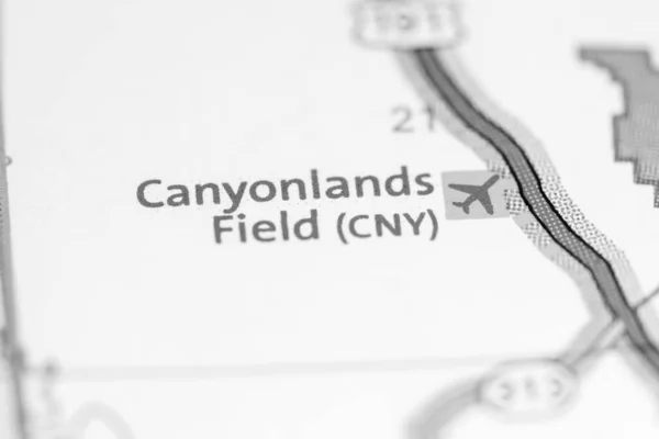 Canyonlands Field Cny Utah Eeuu Mapa — Foto de Stock