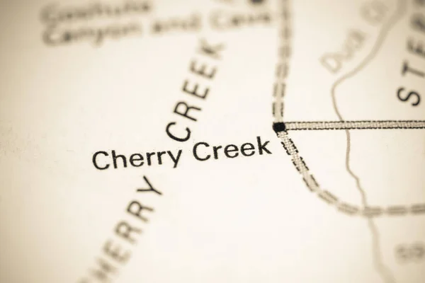 Τσέρι Κρικ Νεβάδα Usa Ένα Χάρτη — Φωτογραφία Αρχείου