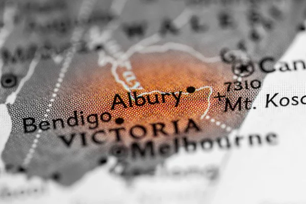 Albury Australia Map — Stock Photo, Image
