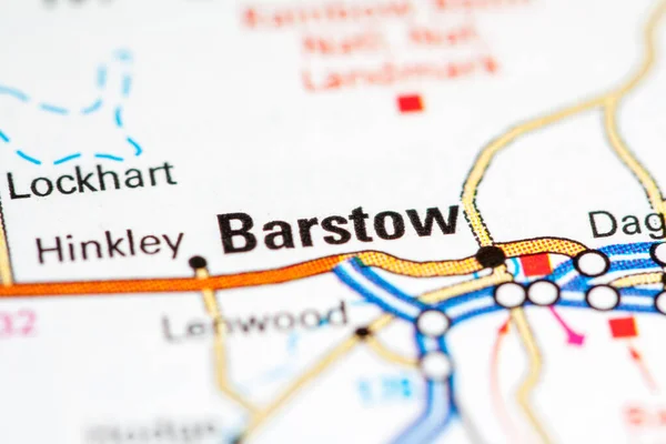 Barstow Californie États Unis Sur Une Carte — Photo