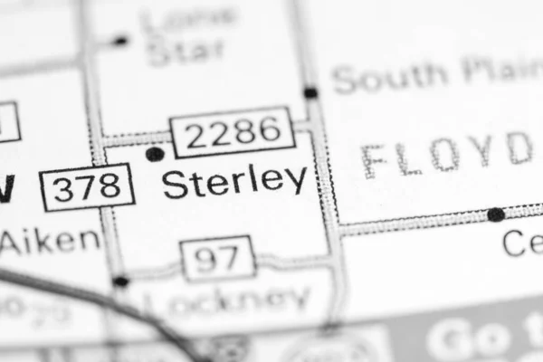 Sterley Texas Eeuu Mapa — Foto de Stock
