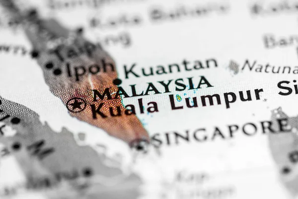 Malásia Mapa — Fotografia de Stock