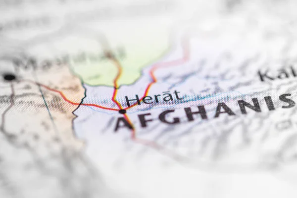 Herat. Afghanistan on the map