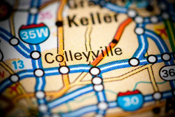 Colleyville Texas Eeuu Mapa — Foto de Stock