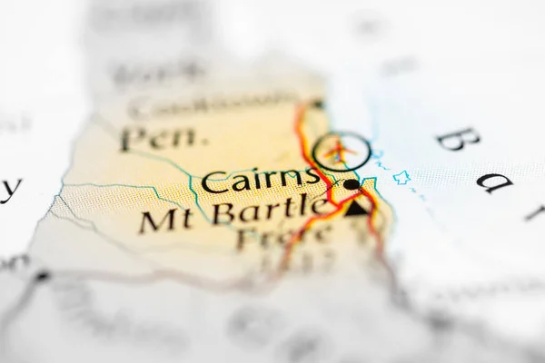 Cairns Australia Map — Stock Photo, Image