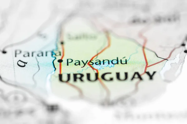 Paysandu Uruguay Mapa — Foto de Stock