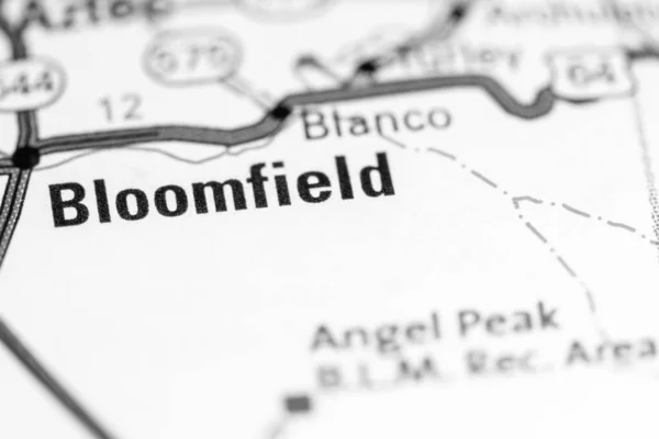 Bloomfield Nuovo Messico Stati Uniti Una Mappa — Foto Stock