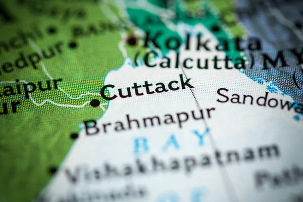Cuttack, India on the map