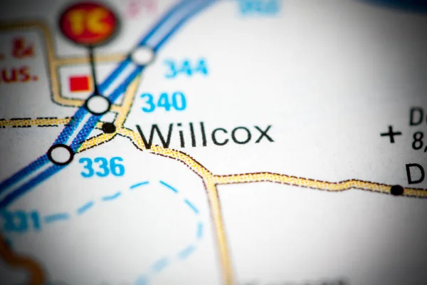 Willcox Arizona Eua Sobre Mapa — Fotografia de Stock