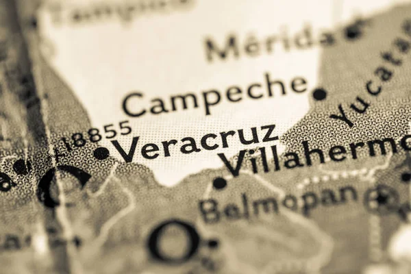 Veracruz, Mexico on the map