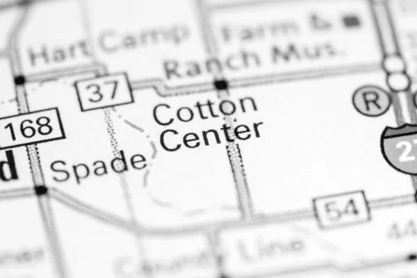 Centro Algodón Texas Eeuu Mapa —  Fotos de Stock