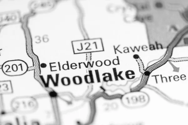 Elderwood Califórnia Eua Sobre Mapa — Fotografia de Stock