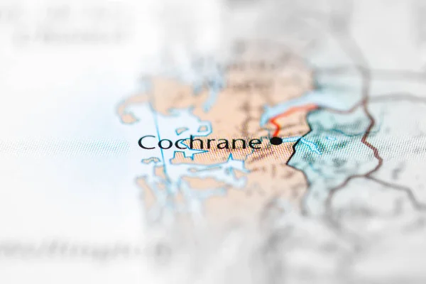 Cochrane. Chile on the map