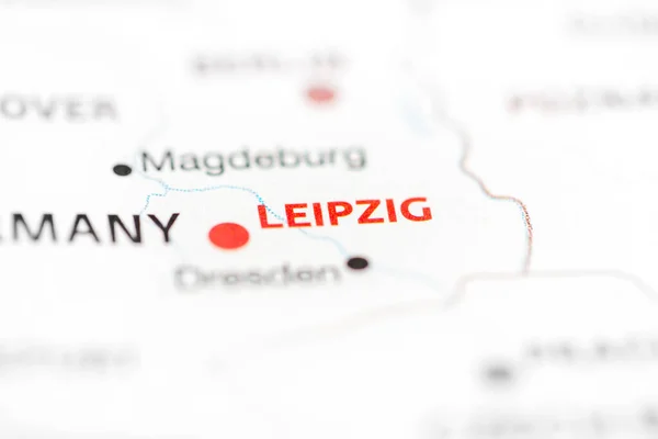 Leipzig Alemania Mapa — Foto de Stock