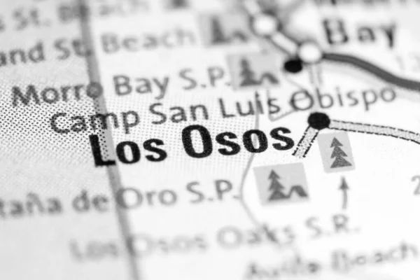 Los Osos California Usa Map — 스톡 사진