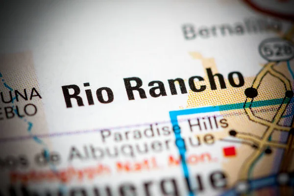 Rio Rançosu New Mexico Haritada Usa — Stok fotoğraf