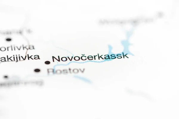 Novocerkassk Ruská Federace Mapě — Stock fotografie