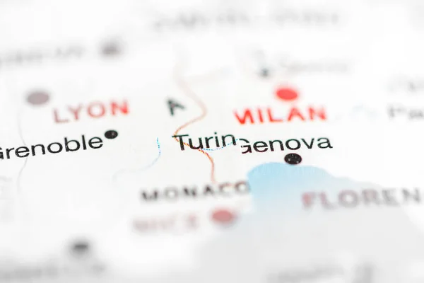 Vända Italien Kartan — Stockfoto