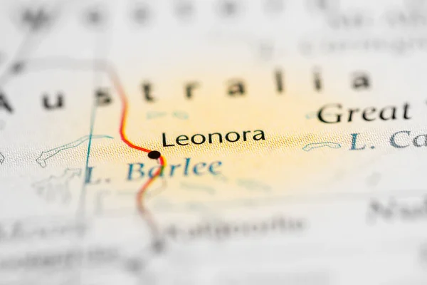 Leonora Australia Map — Stock Photo, Image