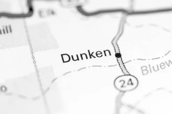 Dunken Nuovo Messico Stati Uniti Una Mappa — Foto Stock