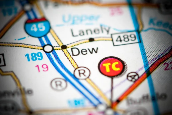 Dew Texas Usa Map — Stock Photo, Image