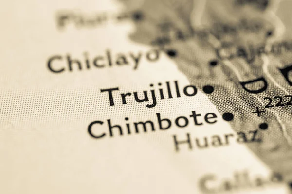 Trujillo Perú Mapa — Foto de Stock