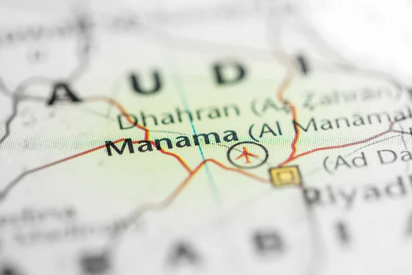 Manama. Saudi Arabia on the map