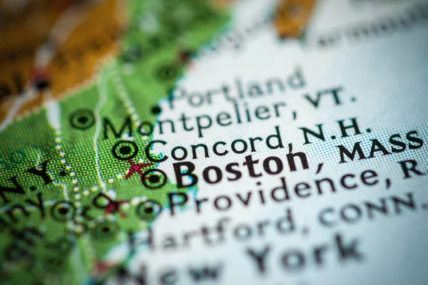 Concord New Hampshire États Unis Sur Carte — Photo