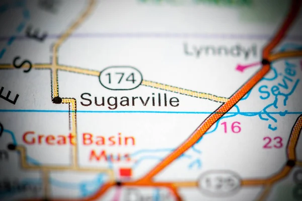 Sugarville Utah Usa Map — Stock fotografie
