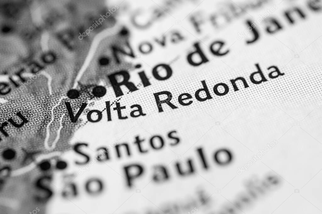 Volta Redonda, Brazil on the map