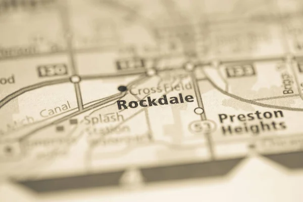 Rockdale Chicago Illinois Usa Mapa — Foto de Stock