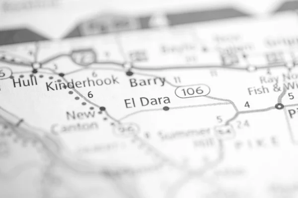 Dara Illinois Usa Map — Stock Photo, Image
