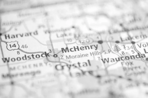 Mchenry Illinois Usa Map — Stock Photo, Image