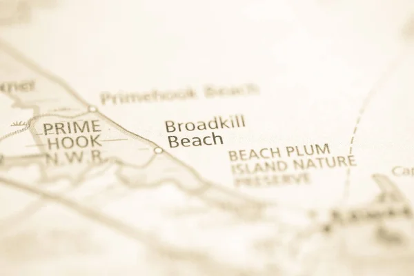 Broadkill Beach. Delaware. USA on the map