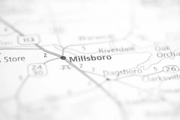 Millsboro. Delaware. USA on the map