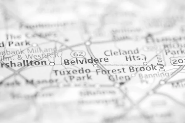 Belvidere Delaware Usa Mapa —  Fotos de Stock
