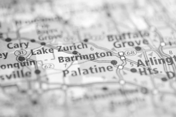 Het Barrington Illinois Usa Interactieve Kaart — Stockfoto