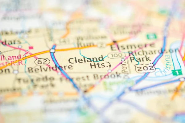 Cleland Heights Delaware Usa Mapa — Foto de Stock