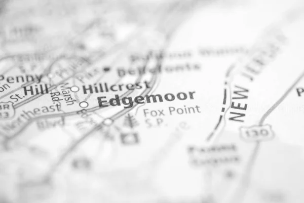 Edgemor. Delaware. USA on the map