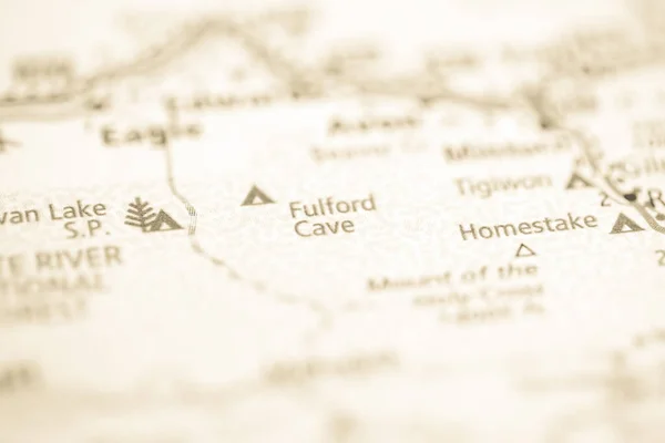 Cueva Fulford Colorado Usa Mapa —  Fotos de Stock