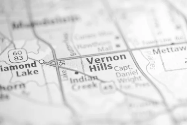 Vernon Hills Illinois Usa Map — Stock Photo, Image