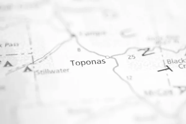 Toponas Colorado Usa Mapa — Foto de Stock
