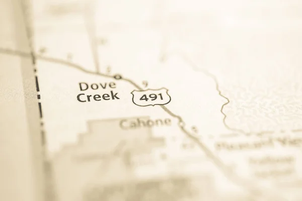 491号公路科罗拉多地图上的美国 — 图库照片