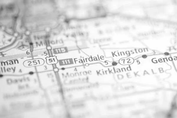 Fairdale Illinois Usa Interactieve Kaart — Stockfoto