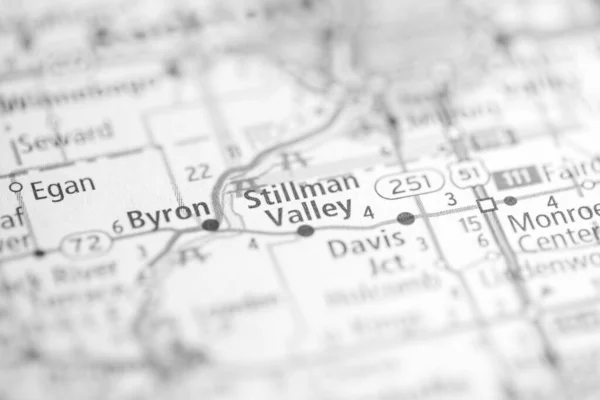 Stillman Valley Illinois Usa Interactieve Kaart — Stockfoto