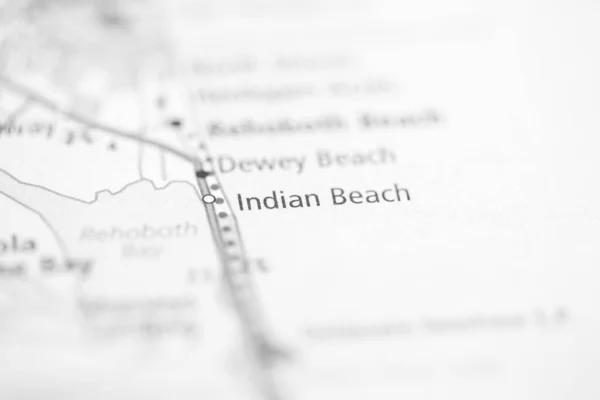 Indian Beach Delaware Usa Mapa — Foto de Stock