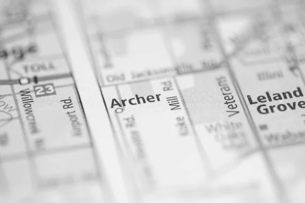 Archer Indiana Usa Mapa — Foto de Stock