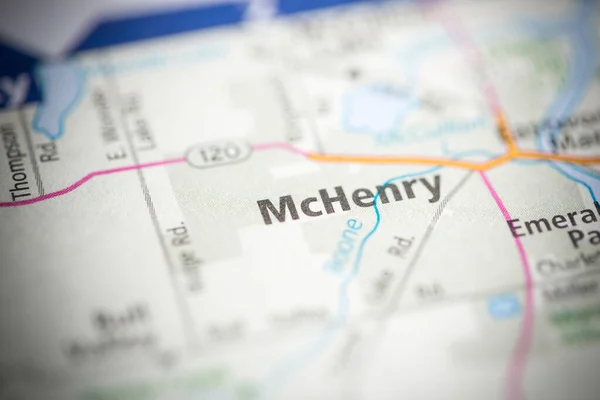 Mchenry Illinois Usa Map — Stock Photo, Image